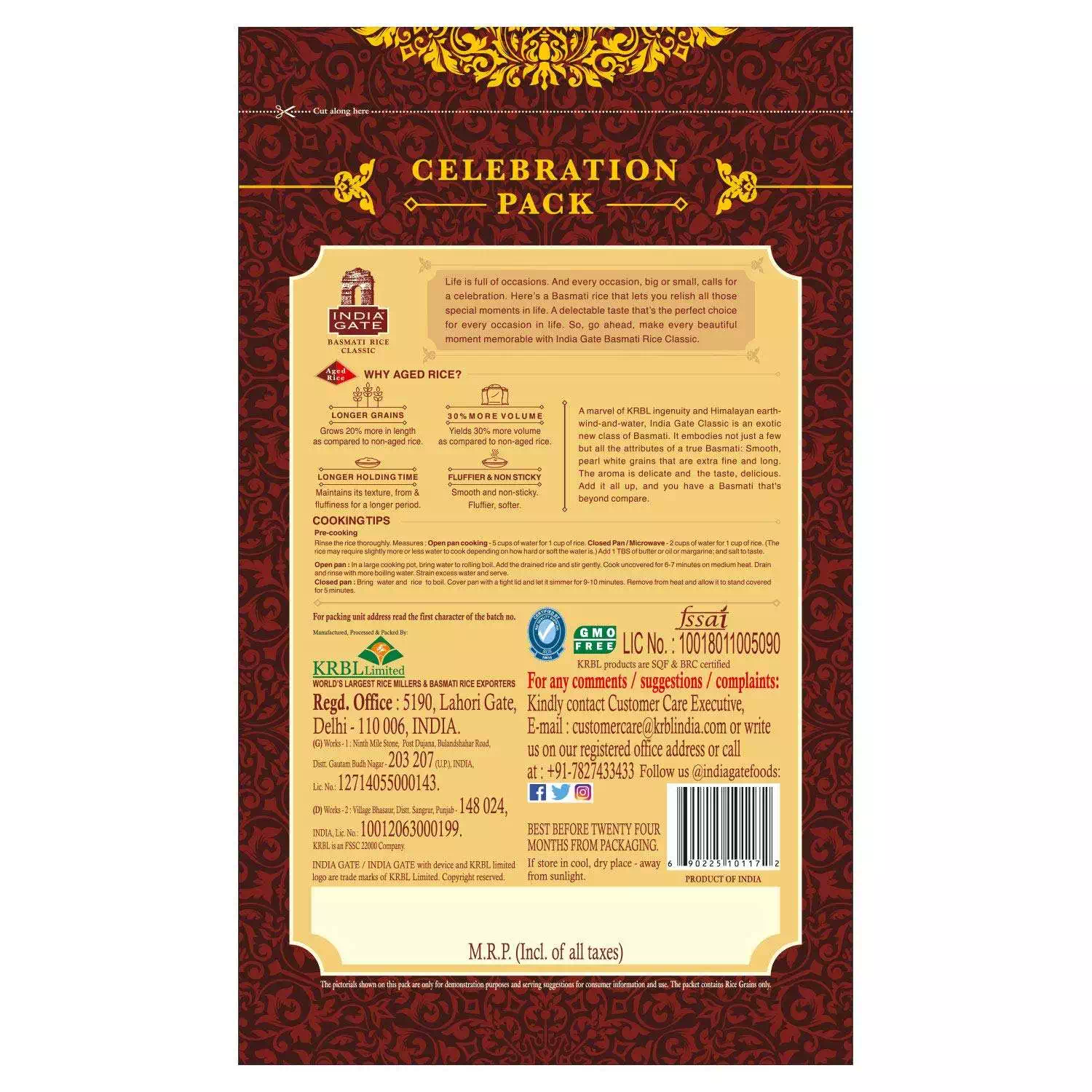 INDIA GATE CLASSIC  BASMATI RICE 1 kg