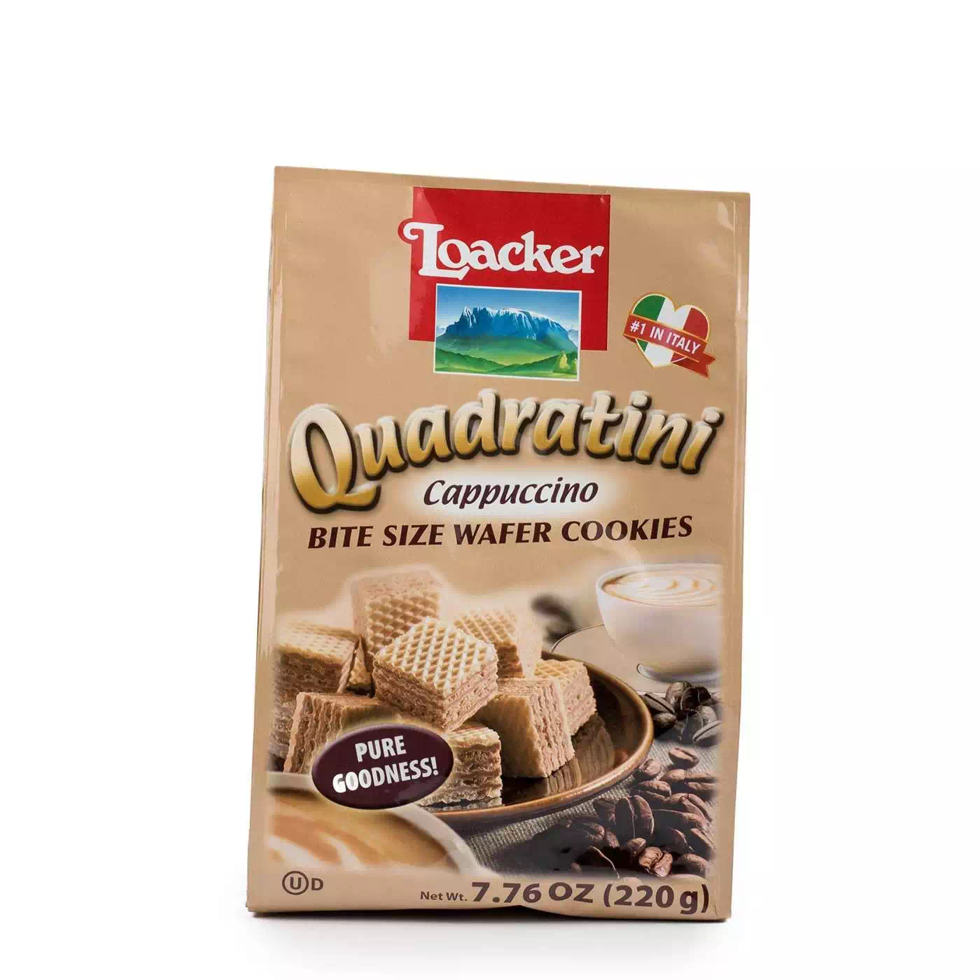 LOACKER QUADRATINI CAPPUCCINO 110 gm