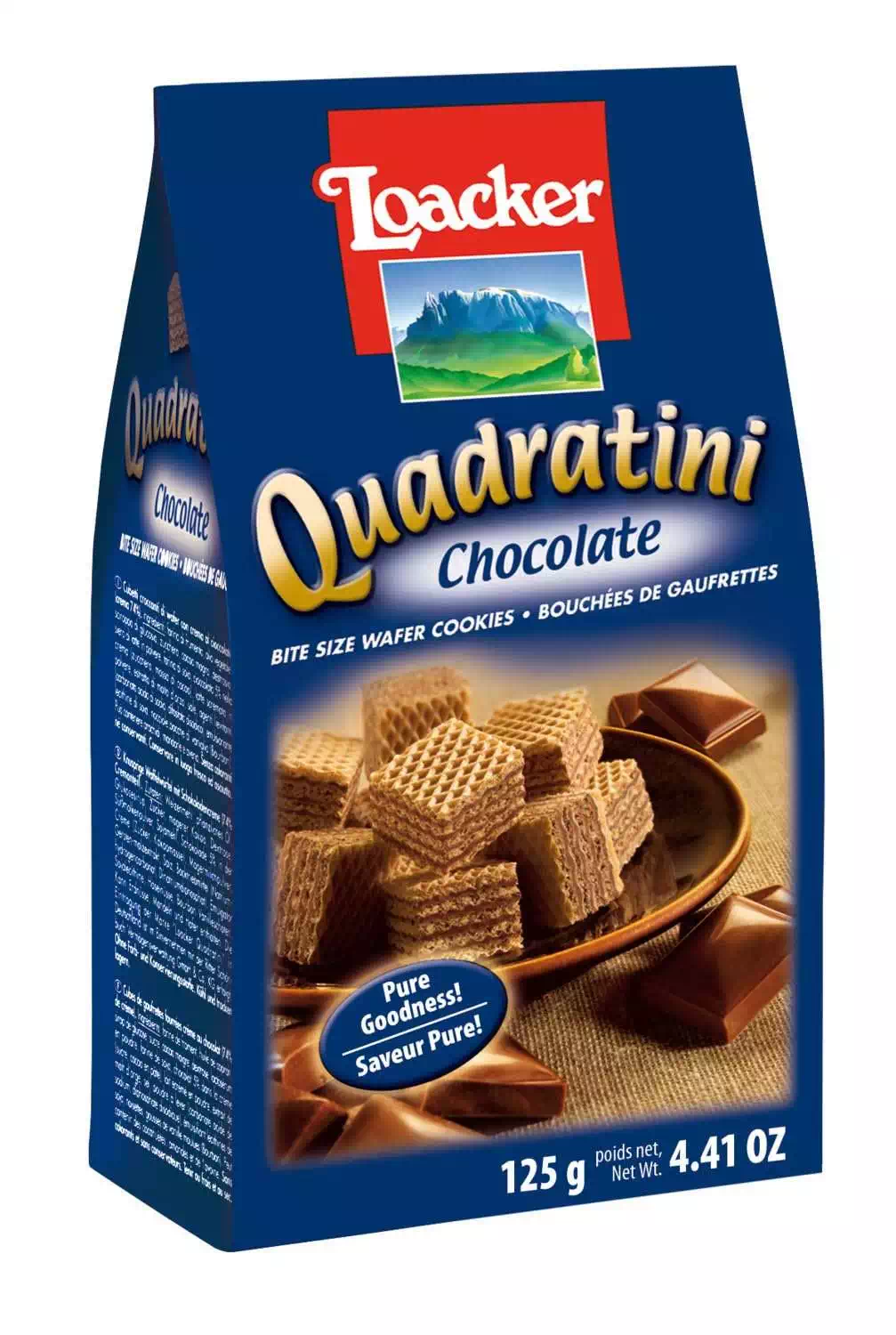 LOACKER QUADRATINI CHOCOLATE 125 gm