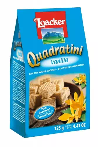 LOACKER QUADRATINI VANILLA 125 gm