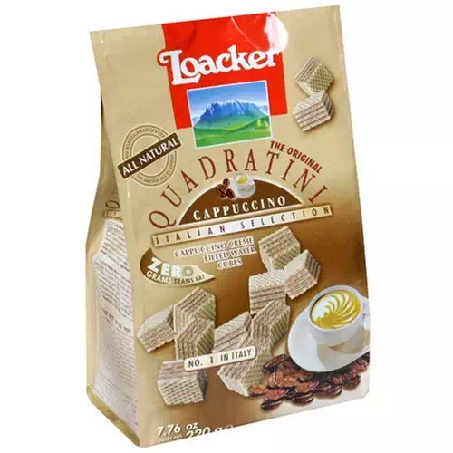 LOACKER QUADRATINI CAPPUCCINO 110 gm