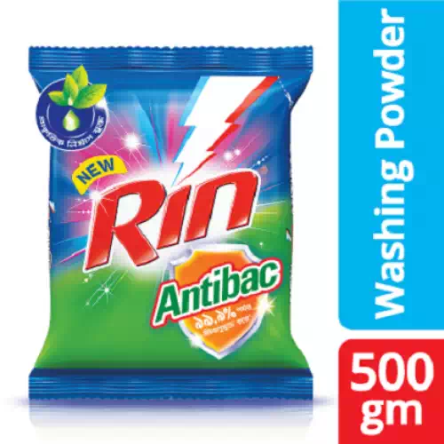 RIN ANTIBAC DETERGENT POWDER 500 gm