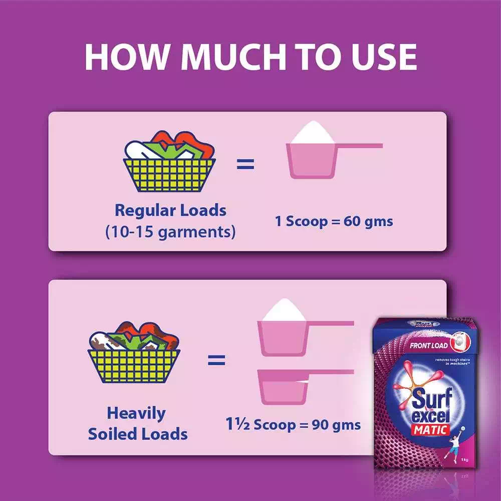 SURF EXCEL MATIC FRONT LOAD DETERGENT POWDER 1 kg