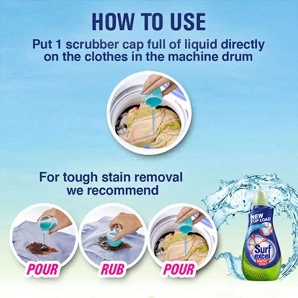 SURF EXCEL MATIC LIQUID TOP LOAD 1.02 l