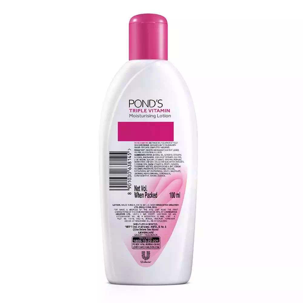 PONDS TRIPLE VITAMIN MOISTURISING LOTION 100 ml