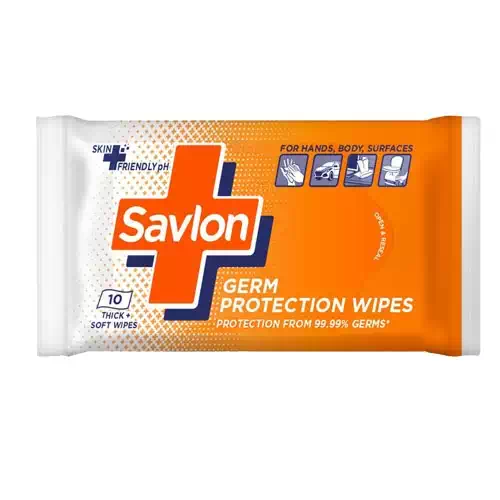 SAVLON GERM PROTECTION WIPES 10N 10 Nos