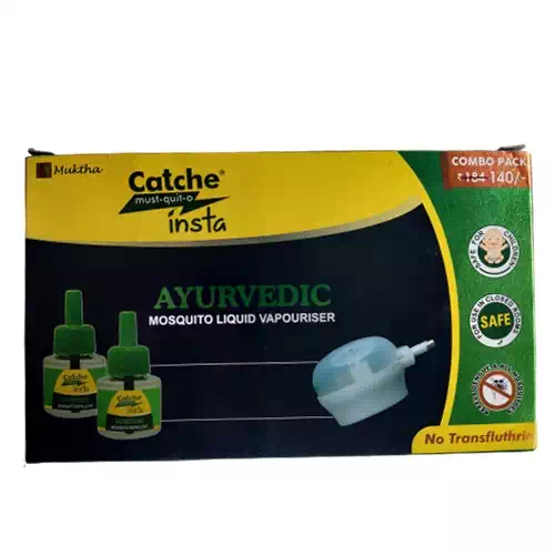 CATCHE INSTA AYURVEDIC MOSQUITO REPELLENT 45ML COMBO PACK 45 ml