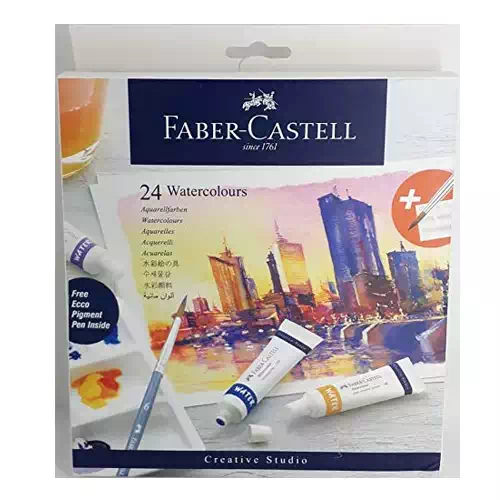 Faber-castell Creative Studio Watercolours 9 Ml Set Of 24