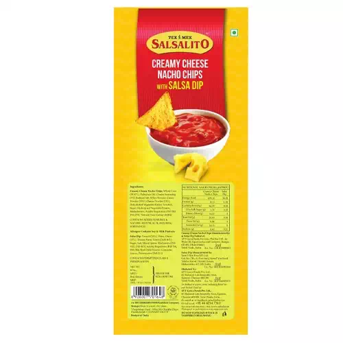 SALSALITO CREAMY CHEESE NACHO CHIPS 75 gm