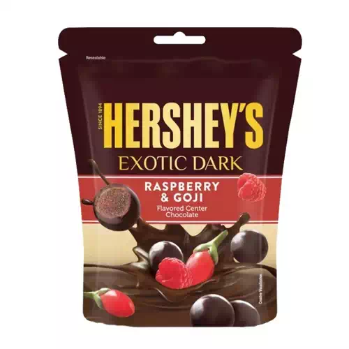 HERSHEYS EXOTIC DARK RASPBERRY & GOJI 100gm