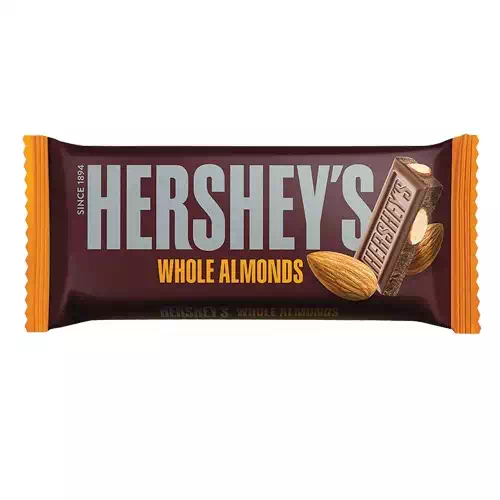 HERSHEY S ALMONDS CHOCOLATE 100 gm