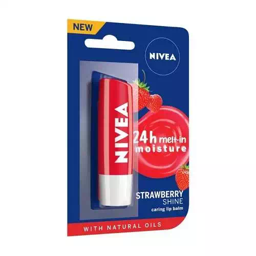 NIVEA FRUITY SHINE STRAWBERRY LIP CARE 4.8 gm