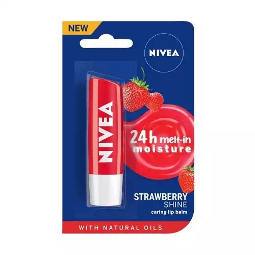 NIVEA FRUITY SHINE STRAWBERRY LIP CARE 4.8gm