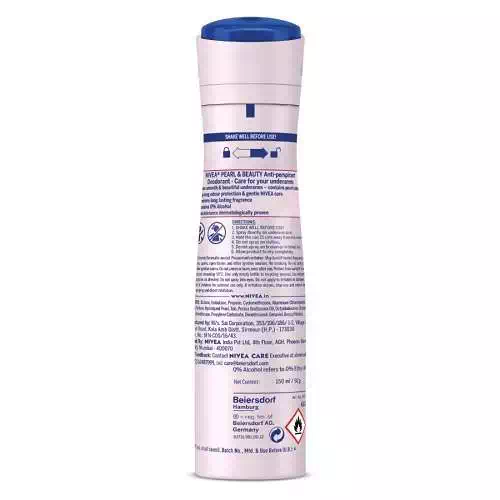 NIVEA PEARL & BEAUTY DEODORANT SPRAY 150 ml