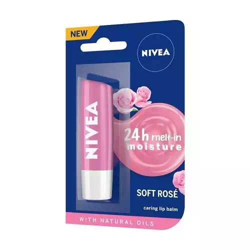 NIVEA SOFT ROSE LIP CARE 4.8 gm