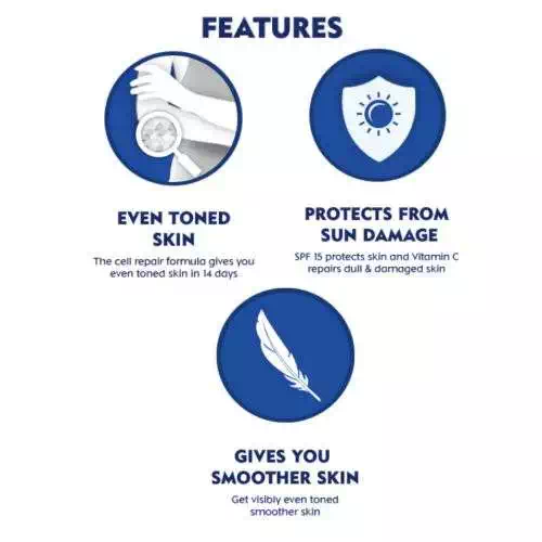 NIVEA WHITENING CELL REPAIR -UV PROT B/L SPF15 200 ml