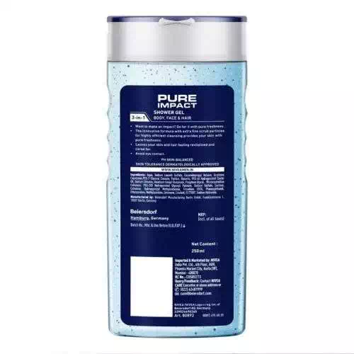 NIVEA PURE IMPACT SHOWER GEL 250 ml
