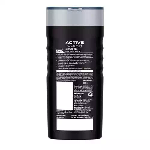 NIVEA MEN ACTIVE CLEAN SHOWER GEL 250 ml