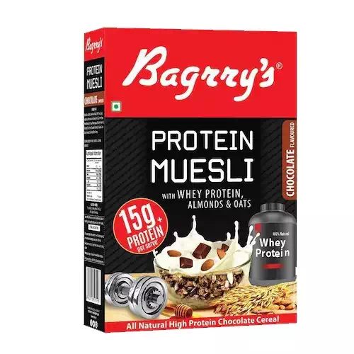 BAGRRYS PROTEIN MUESLI ALMONDS & OATS 500gm