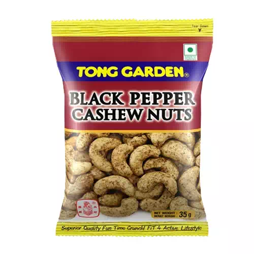 TONG GARDEN BLACK PEPPER CASHEW NUTS 35 gm