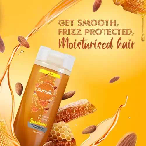 SUNSILK ALMOND&HONEY SHAMPOO 370 ml