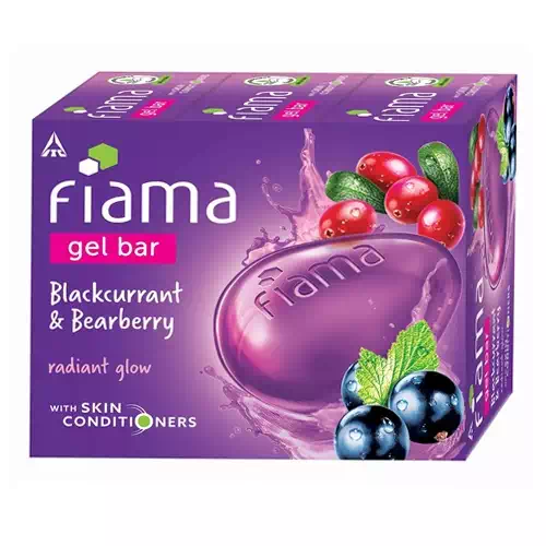 Fiama Gel Bar Blackcurrant & Bearberry Soap 3*125gm Set