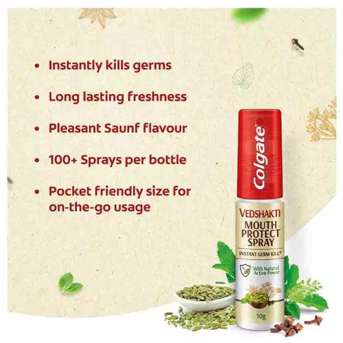 COLGATE VEDSHAKTI MOUTH PROTECT SPRAY 10 gm