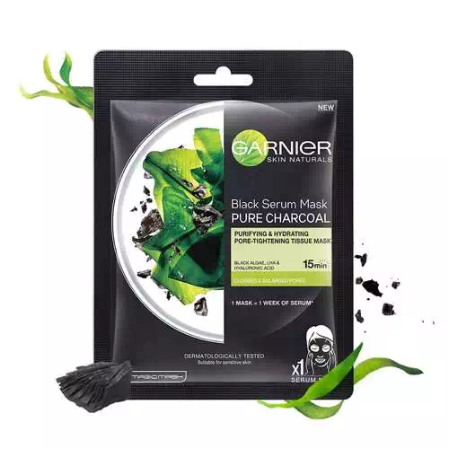 GARNIER BLACK SERUM MASK 28 gm