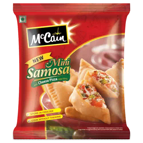 Mccain mini samosa cheese pizza 240g