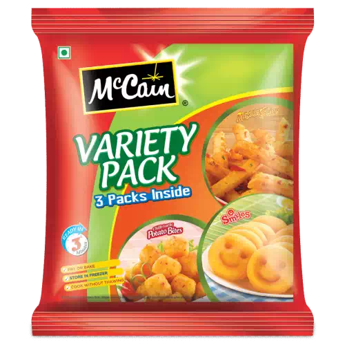 MCCAIN VARIETY PACK 3-PACKS INSIDE 3 Nos