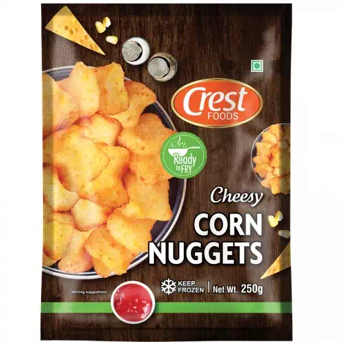 Crest foods cheese corn nuggets 250g