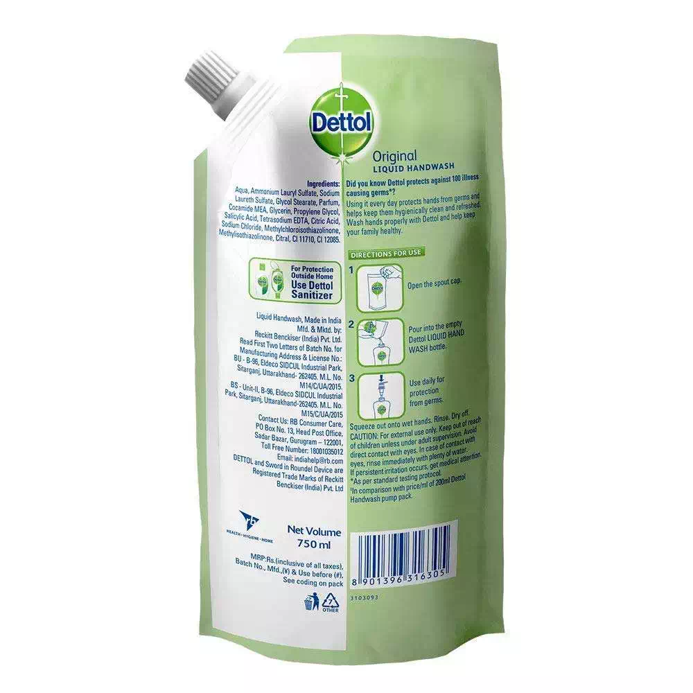 DETTOL ORIGINAL HAND WASH 750ML(B1G1) 750 ml