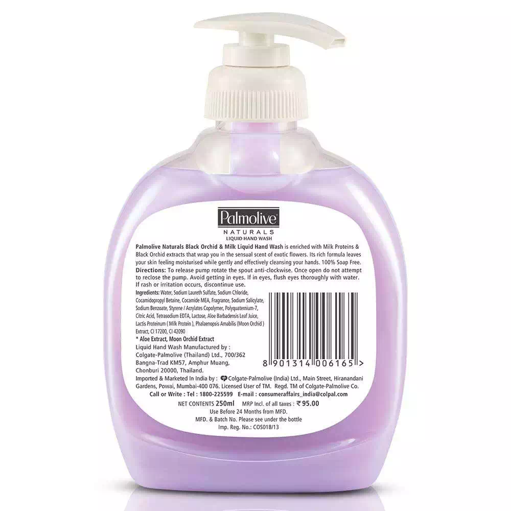 PALMOLIVE NATURALS BLACK ORCHID AND MILK HANDWASH 250 ml