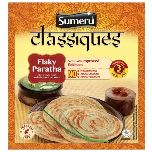 SUMERU FLAKY PLAIN PARATHA 400G 400 gm