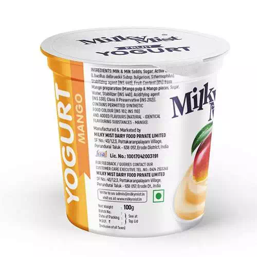 MILKY MIST FRUIT YOGHURT MANGO 100 gm