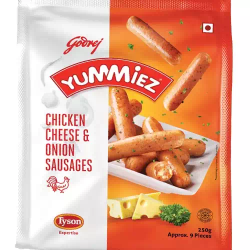 Yummiez chicken cheese and onion sausage 250gm