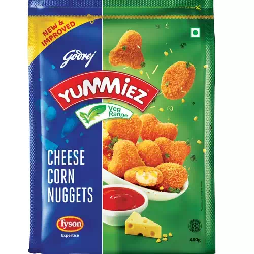 YUMMIEZ VEG CHEESE CORN NUGGETS 400GM 400gm