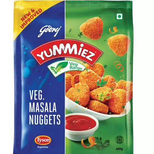 YUMMIEZ VEG MASALA NUGGETS 400GM 400 gm