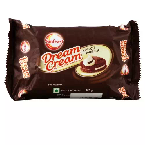 SUNFEAST DREAM CREAM CHOCOLATE - VANILLA 120gm