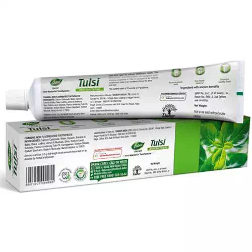 DABUR TULSI TOOTH PASTE 100 gm