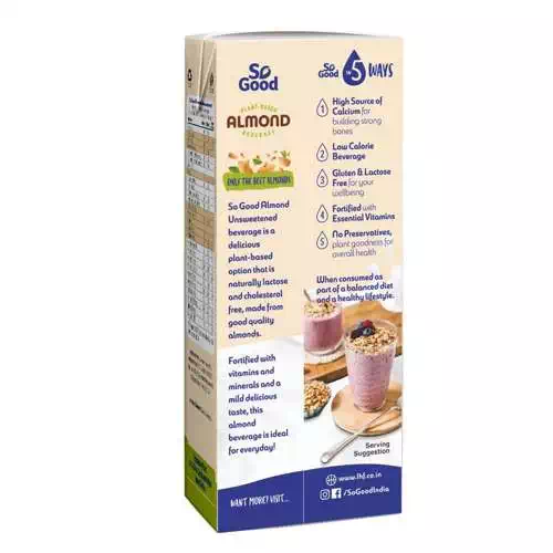 SO GOOD ALMOND UNSWEETENED 200 ml