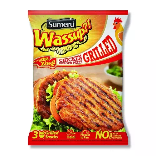 Sumeru Chicken Burger Patty Grilled 300g