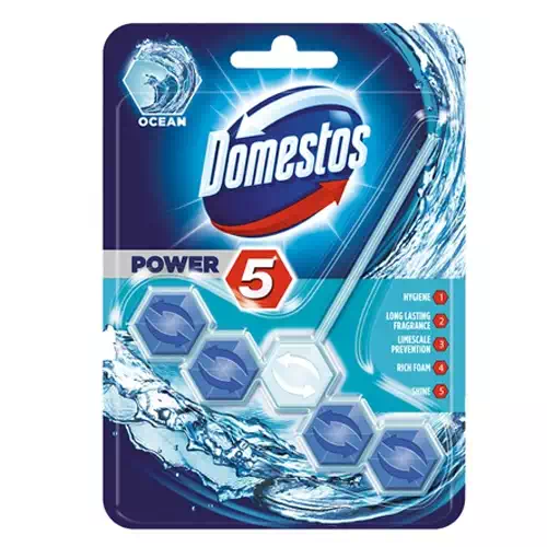 DOMESTOS POWER OCEAN TOILET RIN BLOCK 55 gm