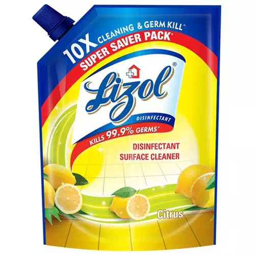 LIZOL DISINFECTANT SURFACE CLEANER CITRUS POUCH 1800 ml