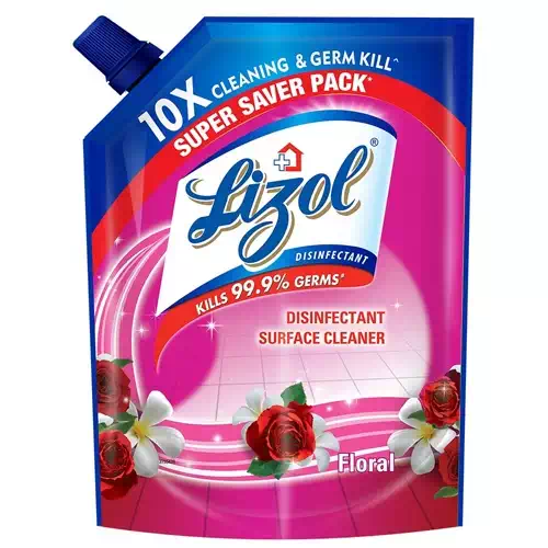 LIZOL DISINFECTANT SURFACE CLEANER FLORAL POUCH 1800 ml