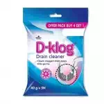D-klog drain cleaner 4*40gm