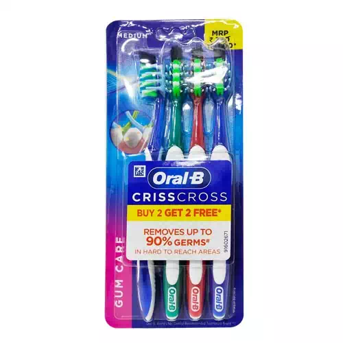 ORAL-B PRO HEALTH GUM CARE MEDIUM TOOTH BRUSH  4 Nos