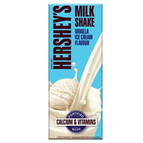 HERSHEY S MILK SHAKE VANILLA ICE CREAM FLAVOUR 180 ml