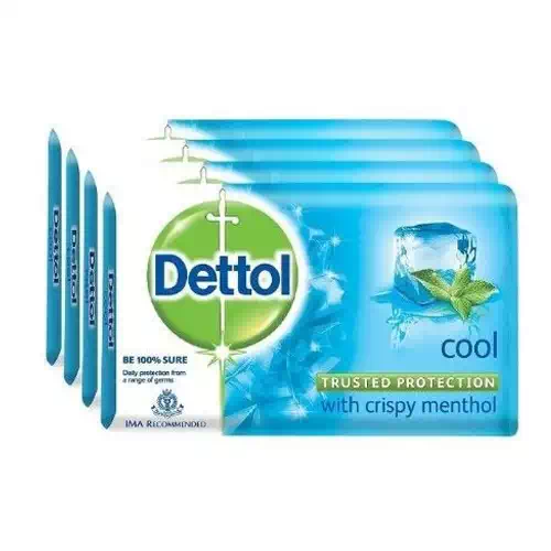 DETTOL INTENCE  COOL SOAP 3X125GM  4 Nos