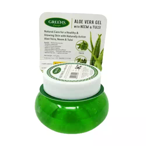 GREENS ALOE VERA WITH NEEM&TULSI GEL 120G 120 gm